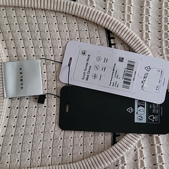 Varley Scott Scoop-Neck Sleeveless Midi Knit Dress Small - Picture 6 of 14